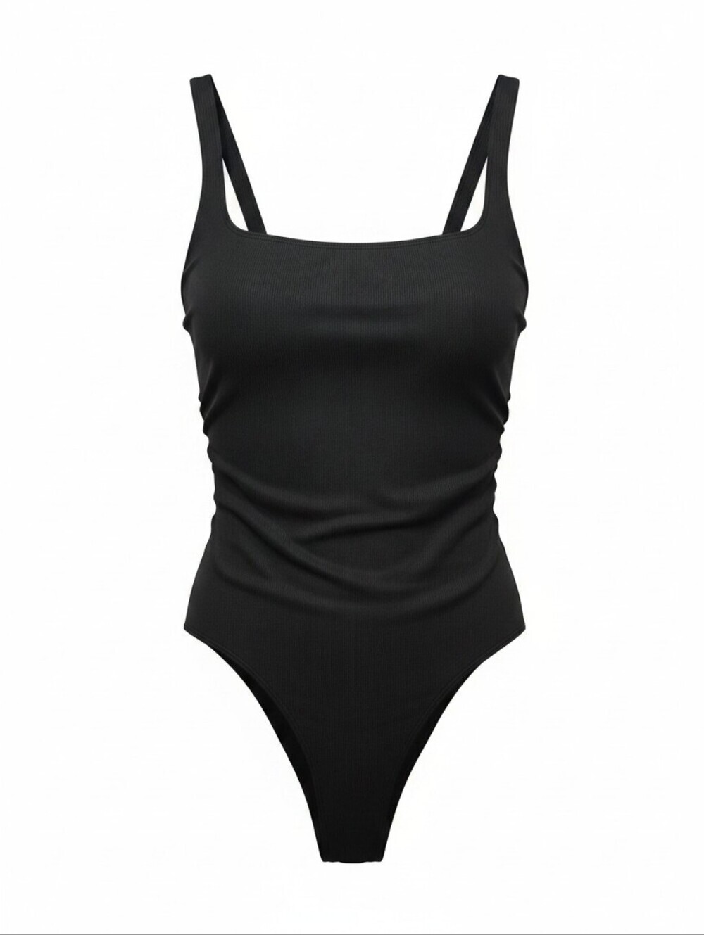 Castaway Black Swimsuit, One Peice, Long. Beachwear, Swim Pool, Summer Size 20w